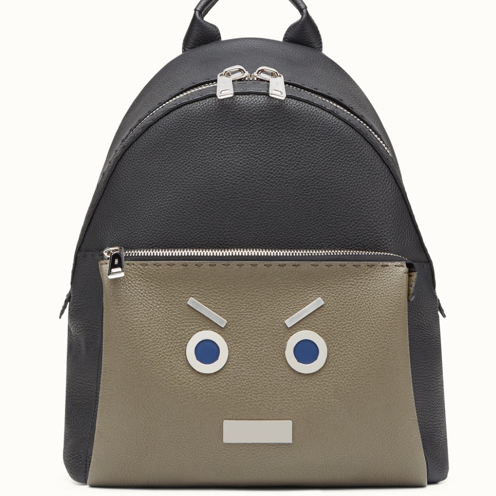 *SOLD*Fendi Selleria No Words Fendi Faces Backpack